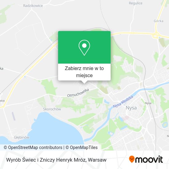 Mapa Wyrób Świec i Zniczy Henryk Mróz