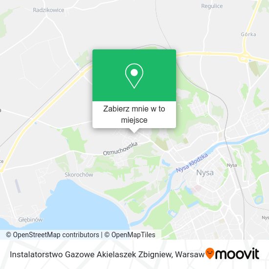 Mapa Instalatorstwo Gazowe Akielaszek Zbigniew