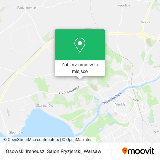 Mapa Osowski Ireneusz. Salon Fryzjerski