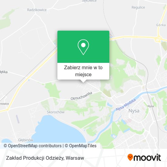 Mapa Zakład Produkcji Odzieży