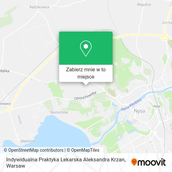 Mapa Indywidualna Praktyka Lekarska Aleksandra Krzan