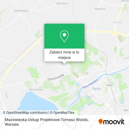 Mapa Mazowiecka Usługi Projektowe Tomasz Wolski