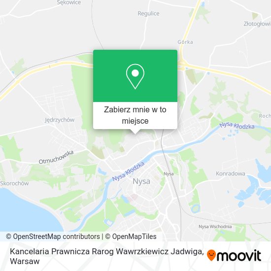 Mapa Kancelaria Prawnicza Rarog Wawrzkiewicz Jadwiga