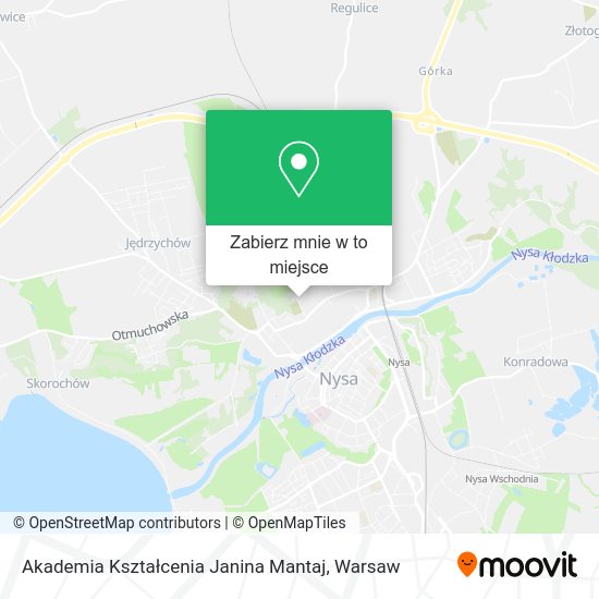 Mapa Akademia Kształcenia Janina Mantaj