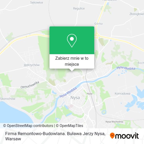 Mapa Firma Remontowo-Budowlana. Buława Jerzy Nysa