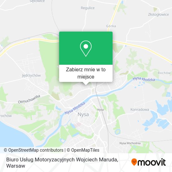 Mapa Biuro Usług Motoryzacyjnych Wojciech Maruda