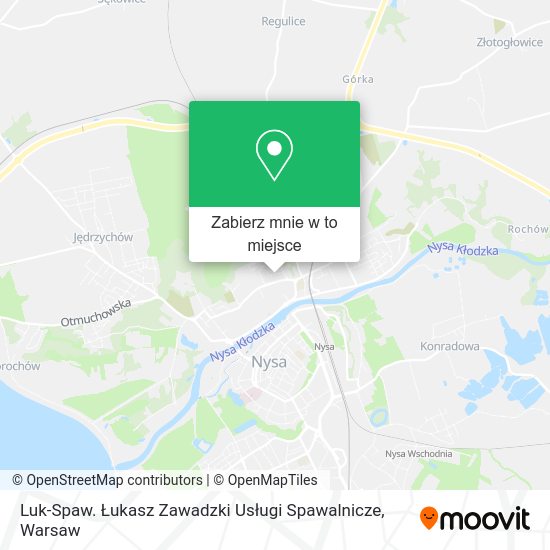 Mapa Luk-Spaw. Łukasz Zawadzki Usługi Spawalnicze