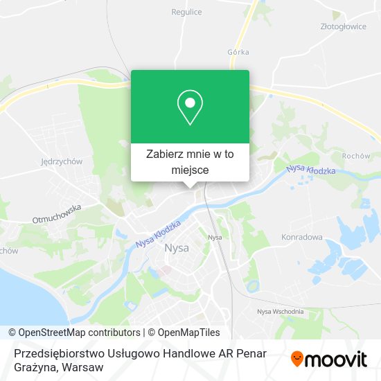 Mapa Przedsiębiorstwo Usługowo Handlowe AR Penar Grażyna