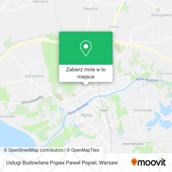 Mapa Usługi Budowlane Popex Paweł Popiel