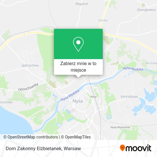 Mapa Dom Zakonny Elżbietanek