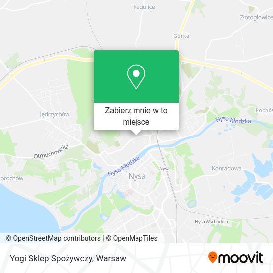 Mapa Yogi Sklep Spożywczy