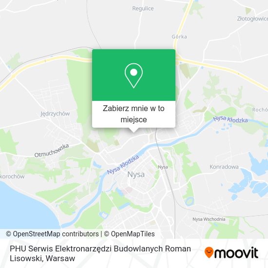 Mapa PHU Serwis Elektronarzędzi Budowlanych Roman Lisowski