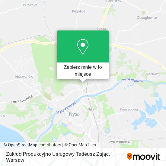 Mapa Zakład Produkcyjno Usługowy Tadeusz Zając