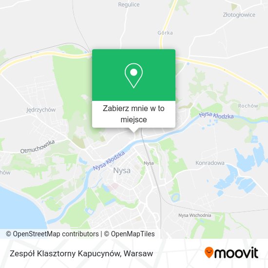 Mapa Zespół Klasztorny Kapucynów