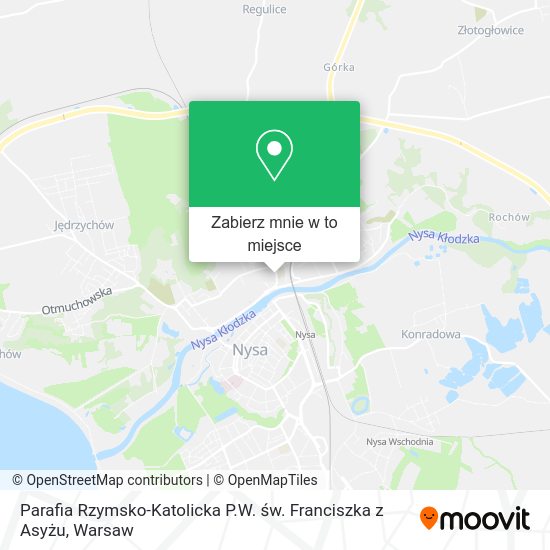 Mapa Parafia Rzymsko-Katolicka P.W. św. Franciszka z Asyżu