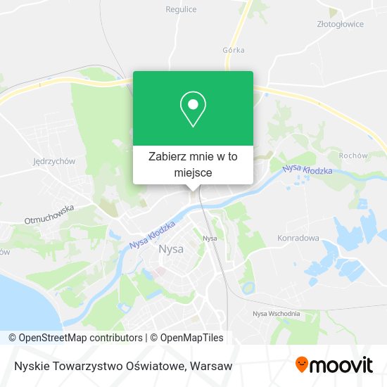 Mapa Nyskie Towarzystwo Oświatowe