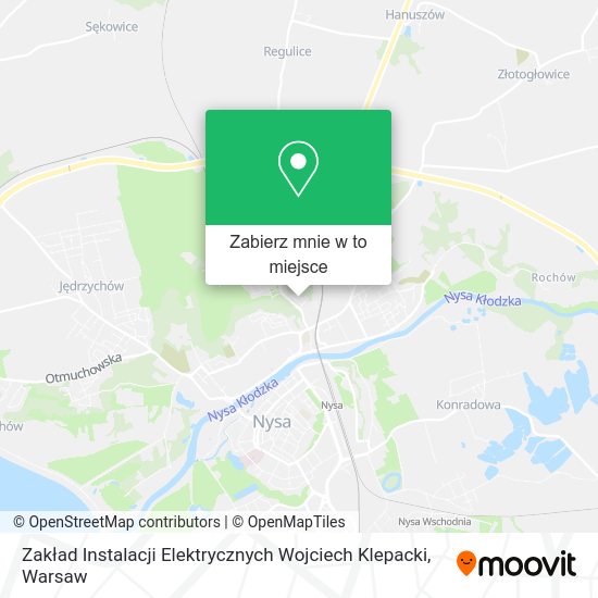 Mapa Zakład Instalacji Elektrycznych Wojciech Klepacki