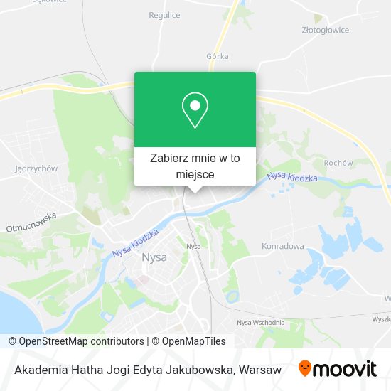 Mapa Akademia Hatha Jogi Edyta Jakubowska