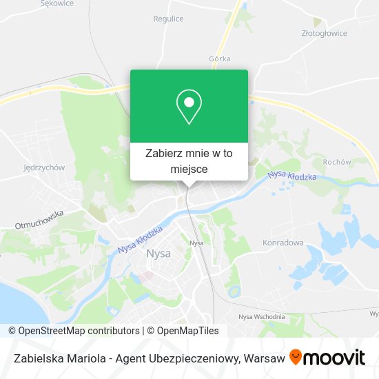 Mapa Zabielska Mariola - Agent Ubezpieczeniowy