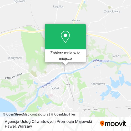 Mapa Agencja Usług Oświatowych Promocja Majewski Paweł