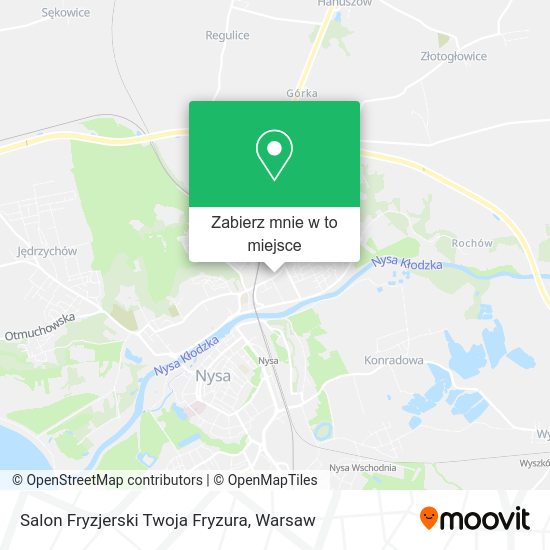 Mapa Salon Fryzjerski Twoja Fryzura