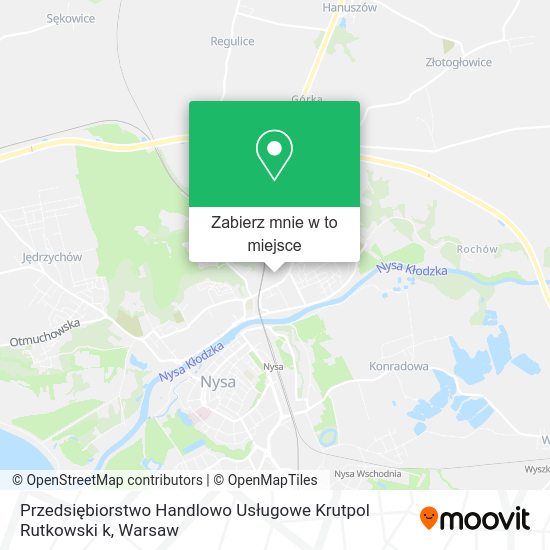 Mapa Przedsiębiorstwo Handlowo Usługowe Krutpol Rutkowski k