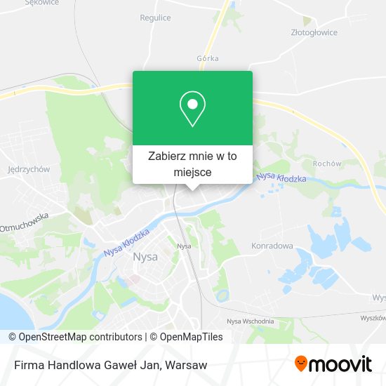 Mapa Firma Handlowa Gaweł Jan