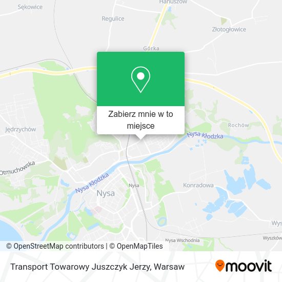 Mapa Transport Towarowy Juszczyk Jerzy