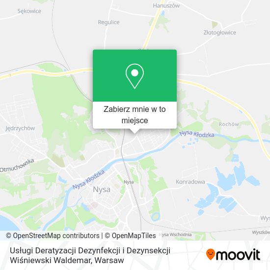 Mapa Usługi Deratyzacji Dezynfekcji i Dezynsekcji Wiśniewski Waldemar