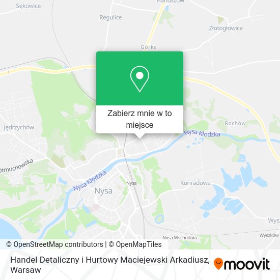 Mapa Handel Detaliczny i Hurtowy Maciejewski Arkadiusz