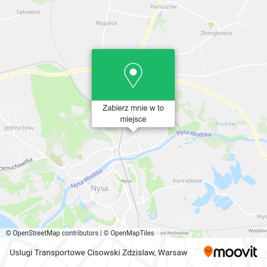 Mapa Uslugi Transportowe Cisowski Zdzislaw