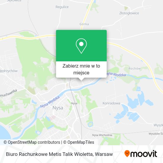 Mapa Biuro Rachunkowe Metis Talik Wioletta