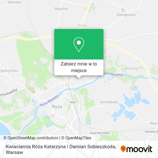 Mapa Kwiaciarnia Róża Katarzyna i Damian Sobieszkoda