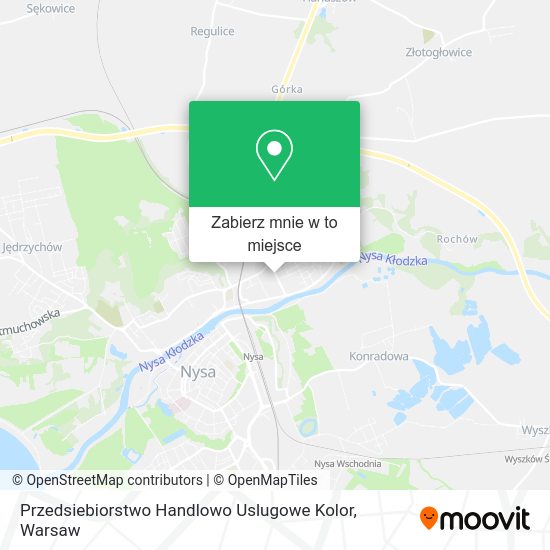 Mapa Przedsiebiorstwo Handlowo Uslugowe Kolor