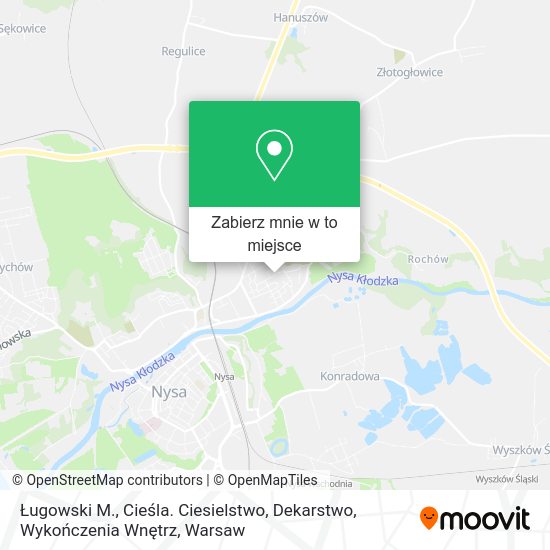 Mapa Ługowski M., Cieśla. Ciesielstwo, Dekarstwo, Wykończenia Wnętrz