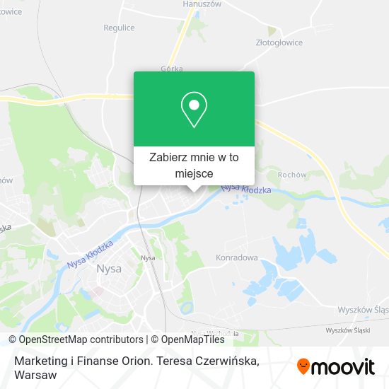 Mapa Marketing i Finanse Orion. Teresa Czerwińska