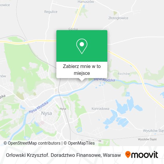 Mapa Orłowski Krzysztof. Doradztwo Finansowe