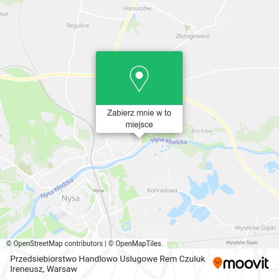 Mapa Przedsiebiorstwo Handlowo Uslugowe Rem Czuluk Ireneusz