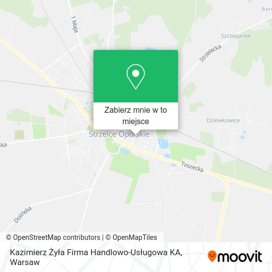 Mapa Kazimierz Żyła Firma Handlowo-Usługowa KA