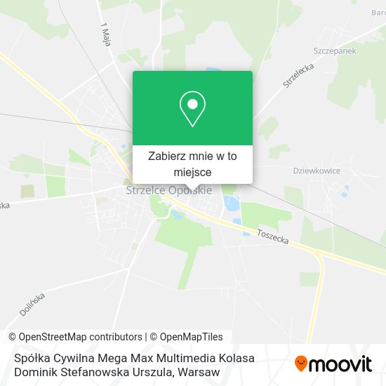 Mapa Spółka Cywilna Mega Max Multimedia Kolasa Dominik Stefanowska Urszula