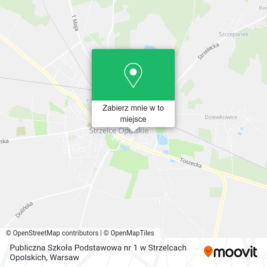 Mapa Publiczna Szkoła Podstawowa nr 1 w Strzelcach Opolskich