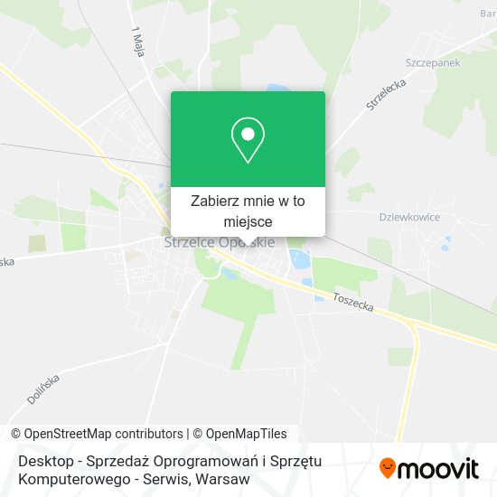 Mapa Desktop - Sprzedaż Oprogramowań i Sprzętu Komputerowego - Serwis