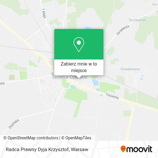 Mapa Radca Prawny Dyja Krzysztof