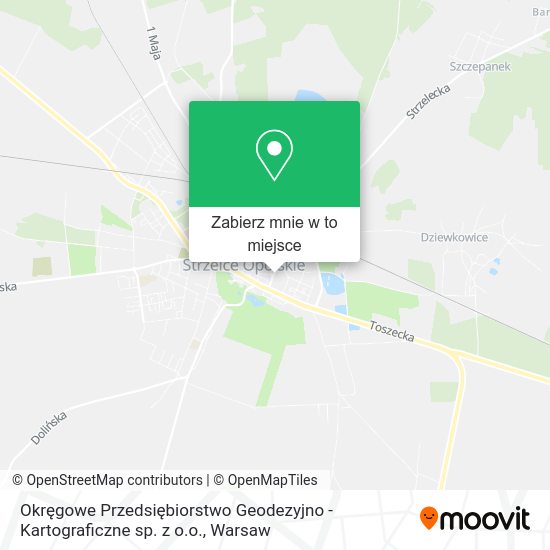 Mapa Okręgowe Przedsiębiorstwo Geodezyjno - Kartograficzne sp. z o.o.