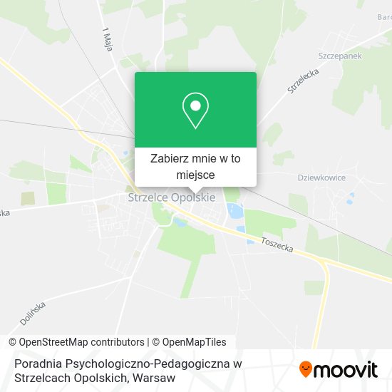 Mapa Poradnia Psychologiczno-Pedagogiczna w Strzelcach Opolskich