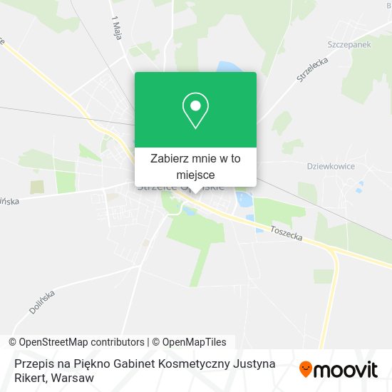 Mapa Przepis na Piękno Gabinet Kosmetyczny Justyna Rikert