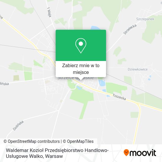 Mapa Waldemar Kozioł Przedsiębiorstwo Handlowo-Usługowe Walko