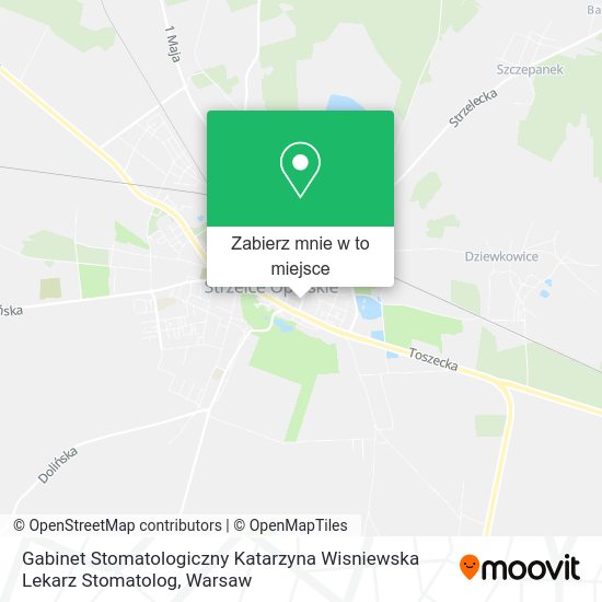 Mapa Gabinet Stomatologiczny Katarzyna Wisniewska Lekarz Stomatolog