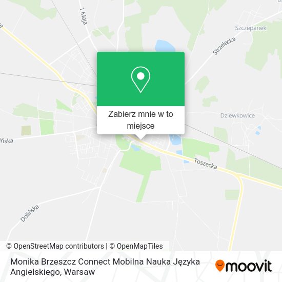 Mapa Monika Brzeszcz Connect Mobilna Nauka Języka Angielskiego