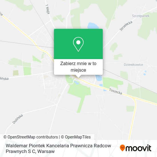 Mapa Waldemar Piontek Kancelaria Prawnicza Radcow Prawnych S C